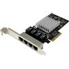 StarTech.com Scheda di rete PCIe Gigabit Power over Ethernet a 4 porte - Adattat
