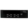 StarTech.com Switch KVM doppio monitor VGA DVI 4 porte USB con audio e hub USB 2
