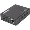 Intellinet 508216 convertitore multimediale di rete 1000 Mbit/s Nero