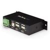 StarTech.com HUB USB 2.0 Industriale in metallo a 4 porte con protezione da sovr