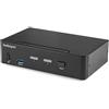 StarTech.com Switch KVM DisplayPort 2 porte - 4K 60Hz - Singolo schermo - Switch