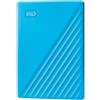 Western Digital My Passport disco rigido esterno 4 TB Blu