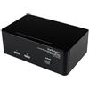 StarTech.com Switch KVM doppio monitor VGA DVI 2 porte USB con audio e hub USB 2