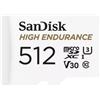 SanDisk SDSQQNR-512G-GN6IA memoria flash 512 GB MicroSDXC Classe 10 (HIGH ENDURA