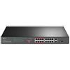 TP-LINK TL-SL1218P SWITCH 16 PORTE FAST ETHERNET 10/100 + 2 PORTE GIGABIT Poe+ 1