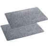 Astra Zerbino interno argento tappetino cattura sporco antiscivolo - zerbino 50x80 cm set di 2 idrorepellente - zerbino Rib Line resistente antistatico