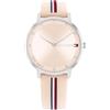 Tommy Hilfiger Orologio Con Movimento Al Quarzo A Due Lancette da Donna con Cinturino in Acciaio Inossidabile (Maglie o Mesh), in Pelle o Silicone