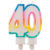 Folat Candeline glitter con 2 basi 40 anni