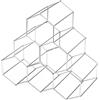 Compactor HEXA Portabottiglie LIFE, 6 Bottiglie, 28x28x14.5 cm, Cromato