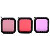 Mrisata Filtro per 7 Filtro Rosso Argento Go Pro 7 19 × 12 × 5 Set di Filtri per Immersioni Subacquee Rosse da 3 Pezzi per 5 6