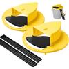 Generic Confezione da 2 trappole per topi con coperchio, trappola per topi, trappola per topi per interni ed esterni, con ripristino automatico, trappola per topi umani, compatibile con secchio da 5 galloni