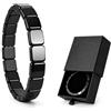 VIVIZEN Hemys Bracciale Uomo in Ematite Naturale: Mascolinità Leggendaria per Taglie S/M/L/XL (16.5-20.3 cm) - Ispirato da Romani e Vichinghi