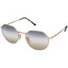 Ray-Ban Jack RB3565 001/GD | Occhiali da Sole Graduati o Non Graduati | Prova Online | Unisex | Metallo | Tondi | Oro | Adrialenti