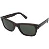 Ray-Ban Mr Burbank RB2283 902/31 | Occhiali da Sole Graduati o Non Graduati | Prova Online | Unisex | Plastica | Rettangolari | Marrone, Havana | Adrialenti