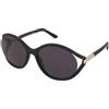 Tom Ford Melody FT1090 01A | Occhiali da Sole Graduati o Non Graduati | Prova Online | Plastica | Ovali / Ellittici | Nero | Adrialenti