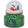 Candela Profumata a Forma di Palla di Neve al Cardamomo Cardamom Snaps EDG - Vetro Verde (H12,5 cm - Ø10 cm)