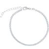 ORO&CO 925 La luminosità degli zirconi bianchi esalta la raffinatezza di questo bracciale tennis in argento 925, pensato per essere indossato ogni giorno o nelle occasioni speciali. La misura regolabile 16+3 cm garantisce comfort e versatilità. Un …