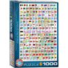 Eurographics s.r.o. Eurographics Puzzle Flaggen der Welt, Nationalflaggen, 1000 Teile, 68 x 48 cm, 6000-0128