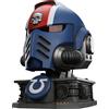 Joy Toy Warhammer 40.000: Space Marine 2 - Replica dell'elmo del tenente Titus degli Ultramarines con supporto da esposizione, 44 cm