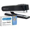 Rapesco 1573 Pinzatrice No 10 Mini e 1000 Punti 10/4 mm, Capacità 12 Fogli | Nero