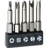 Djowyh Cacciavite Bit Set Triangolo Inserto Avvitatore Punte 5 Pz Set di punte per cacciavite a forma di U | Cacciavite a tre punti a forma di Y a forma di U