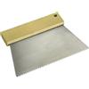 bricoleva.it Spatola Dentata Professionale, Spatola Dentata larga 180mm. con Manico legno per colla e adesivi, Spatola Dentata Resistente in acciaio per Piastrelle, Parquet, Pavimenti, Fai-da-te (1,8 x 65)