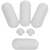 Angoily Set da 8 Tamponi Angolari in Plastica per Sedile Wc e Bidet, Ammortizzatori Stabili e Antiscivolo per Accessori Bagno, per Esperienza Comoda e Sicura