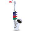 Bontempi Sassofono Giocattolo 4 Chiavi Colorate, 36,5 cm, Colore cromato | 4 CHIAVI COLORATE: permette ai bambini di scoprire le prime note musicali in modo semplice e divertente.