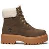 TIMBERLAND SCARPONCINO IMPERMEABILE CON PLATEAU WM DK BROWN FULL GRAIN