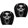 Generic Copertura per poggiatesta auto, decorazione per poggiatesta anteriore, lavabile, decorazione per interni di Halloween, per berline, camion, veicoli e SUV