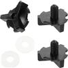 SAFIGLE Viti Visiera Casco Moto, Kit Sostituzione Nero 3 Pezzi PC | Sostituzione e Riparazione, Installazione Semplice, Connessione Stabile, per Casco Nero