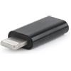 Gembird Adattatore Gembird USB Type-C adapter 8pin maschio Nero [A-USB-CF8PM-01]