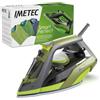 Imetec Smart Perfect - Ferro da Stiro a Vapore - Piastra con Rivestimento Pro Ceramic - Tripla Protezione Anticalcare, 2400 W