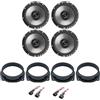 IPNOSIS Kit 4 Casse AXTON AE165 per Lancia Delta con 2 Supporti Anteriori, 2 Supporti Posteriori e 4 Connettori