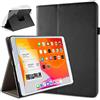 doupi Deluxe Custodia per iPad 2020 (8. Gen.), iPad 2019 (7. Gen.) 10,2 Pollici, 360 Gradi Rotable Protezione con Smart Funzione Sleep/Wake Up Etui Stare in Piedi Protettiva, Nero