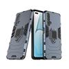 MaiJin Compatibile con OPPO Realme X50 5G Cover, Custodia Armor Anello Cavalletto (Funziona con il Supporto Magnetico per Auto) Case Paraurti (Blu Navy)