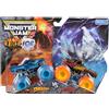 Monster Jam Fire & Ice Split Dragon and Split Zombie scala 1:64 Monster Trucks veicolo pressofuso 2-pack