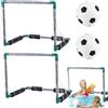 Jorzer Giochi in piscina con 2 palline, 2 porte da calcio galleggianti per piscina, porta da calcio per bambini 18, 5x14, 4x14, 4, rete da in plastica per estiva.