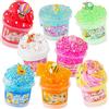 Okaybee Confezione assortita di slime con texture diverse, 8 x 100 ml, kit include nuvola, trasparente, burro, slime, bomboniere per bambini, compleanno, Pasqua, Halloween, regalo per ragazzi e ragazze