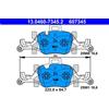 ATE Pastiglie freno 13.0460-7345.2 ATE per BMW 7 5 5 Touring X3 X4 6 Gran Turismo X5