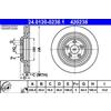 ATE 2x Disco freno ventilato 24.0120-0238.1 ATE per JAGUAR XF I S-TYPE II XJ
