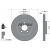 Textar 2x Disco freno ventilazione interna 92203403 TEXTAR per MAZDA FORD USA