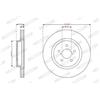 Ferodo 2x Disco freno ventilato DDF2863C FERODO per SUBARU IMPREZA Hatchback XV