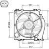 Denso Ventola radiatore DER46002 DENSO per NISSAN MICRA III NOTE