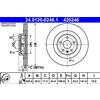 ATE 2x Disco freno ventilato 24.0120-0246.1 ATE per VOLVO XC90 II V90 II Familiare