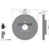 Textar 2x Disco freno ventilazione interna 92197703 TEXTAR per MAZDA FORD FORD USA