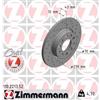 Zimmermann 2x Disco freno pieno 110.2213.52 ZIMMERMANN per ALFA ROMEO JEEP FIAT