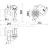 Mahle Radiatore gas di scarico CE 39 000P MAHLE per AUDI VW
