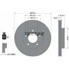 Textar 2x Disco freno ventilazione interna 92146503 TEXTAR per MAZDA FORD