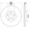 Textar 2x Disco freno ventilazione interna 92223503 TEXTAR per MAZDA 3